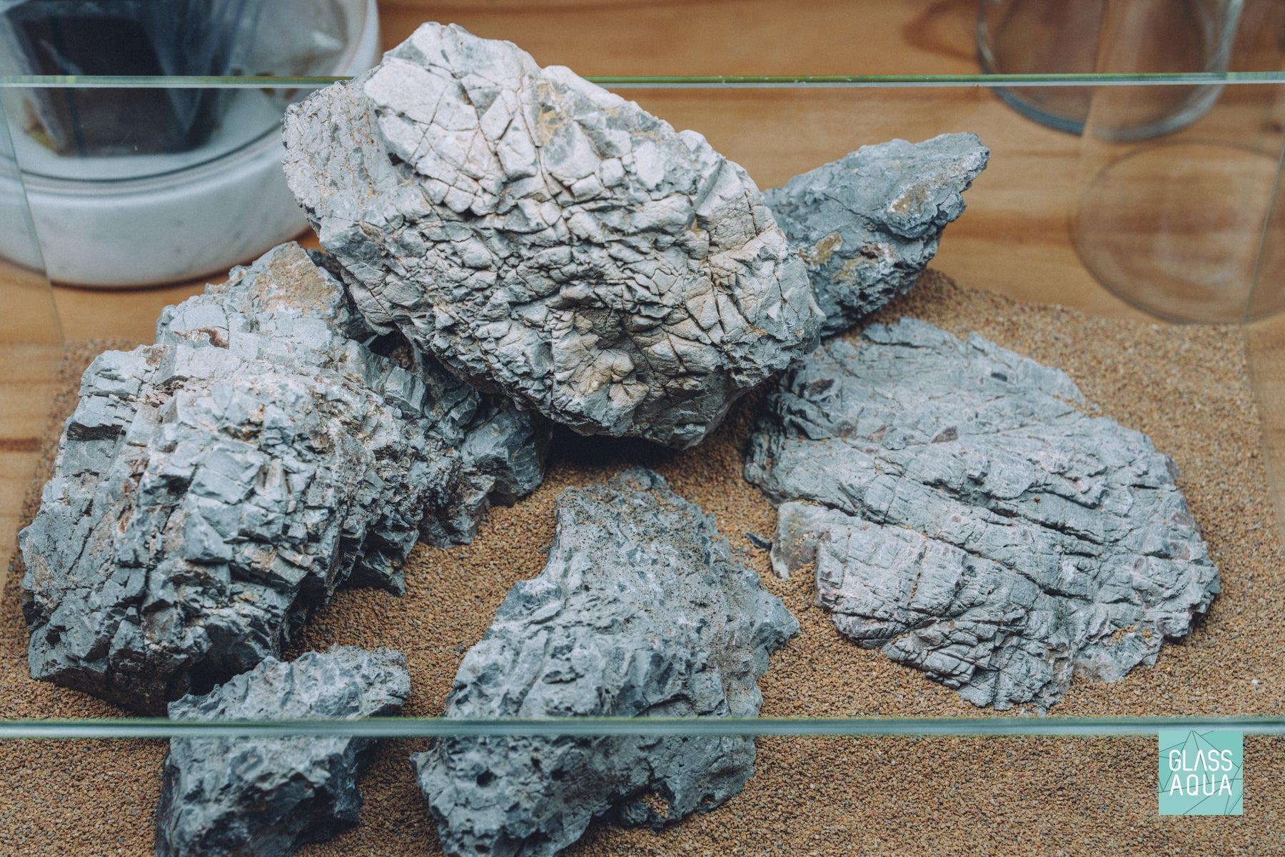 Quick Scape 162 aquarium rocks by Glass Aqua 