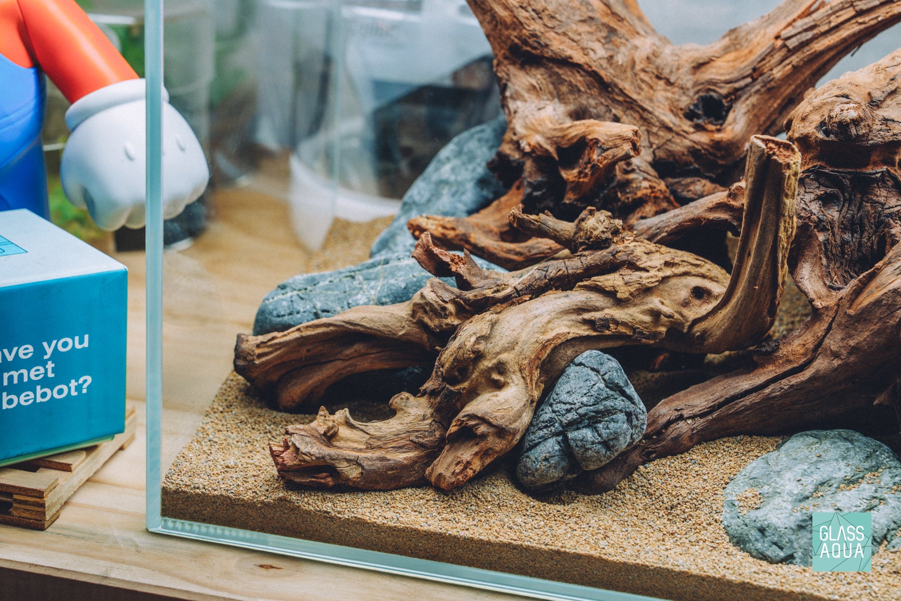 Quick Scape 165 nano aquascape layout by Glass Aqua