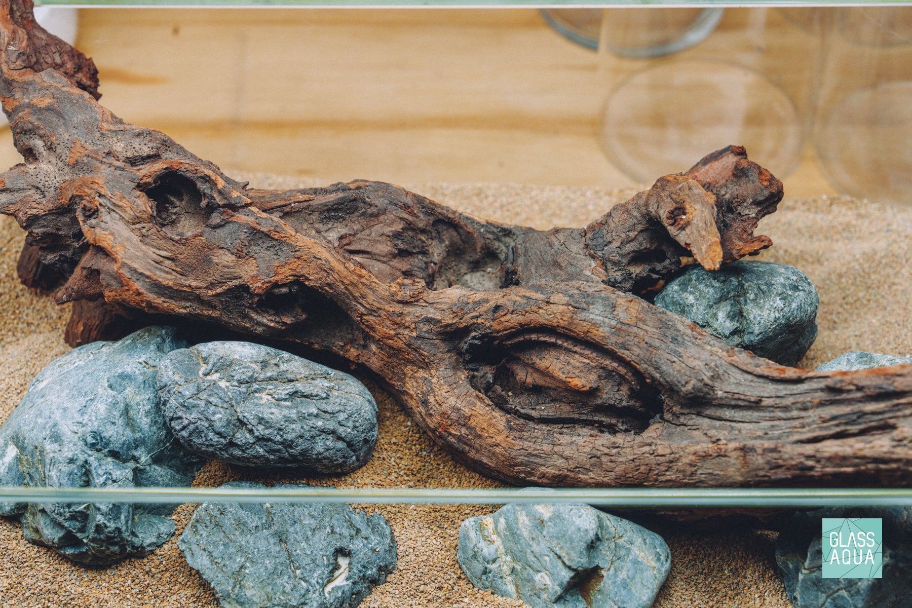 Detail photo of Pacific Driftwood in Quick Scape 166 by Glass Aqua