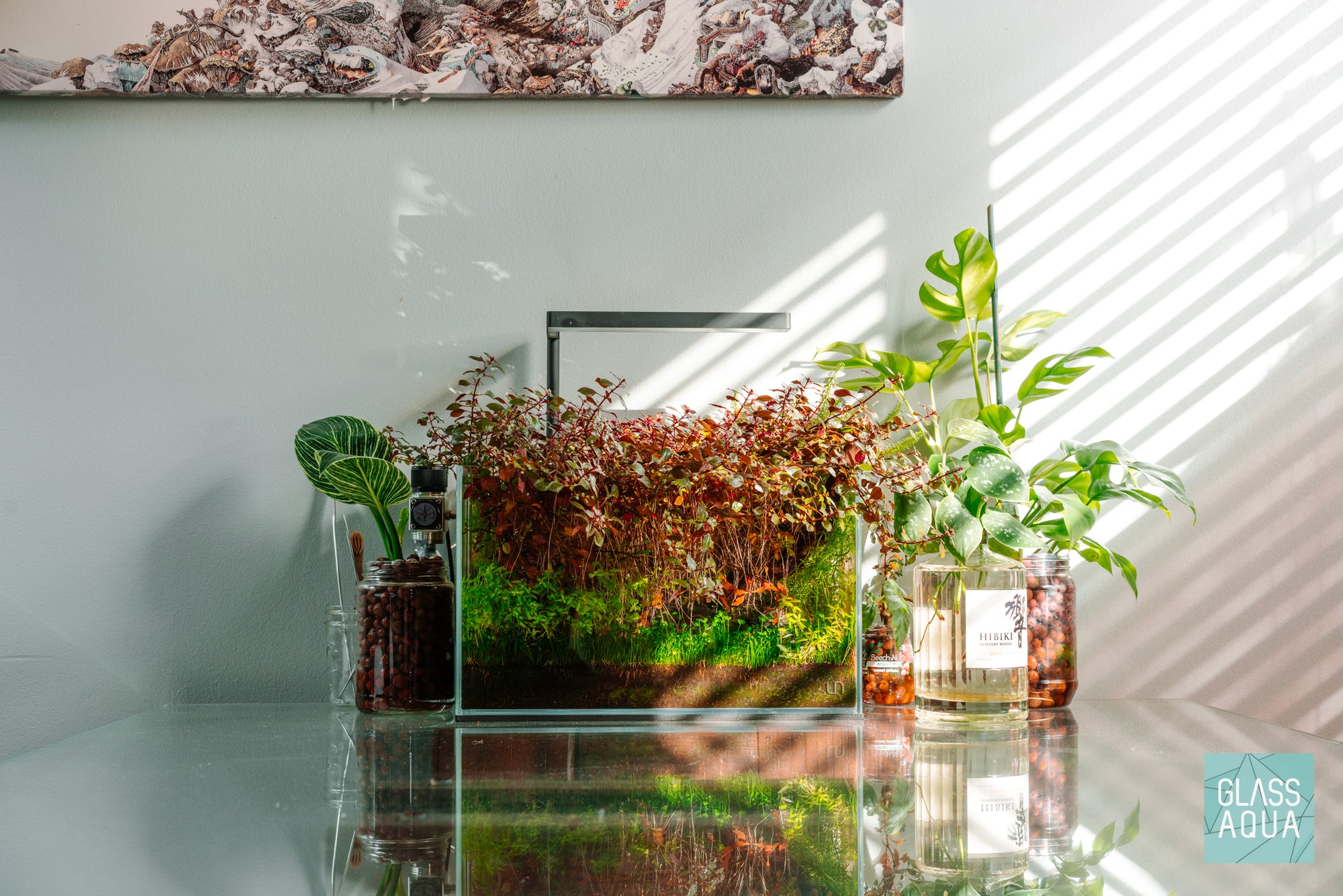 ONF Flat Nano+ LED Light - Glass Aqua