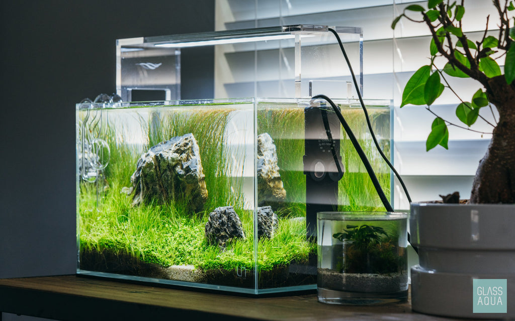 UNS Rimless Nano Glass Aquarium Tank - Glass Aqua