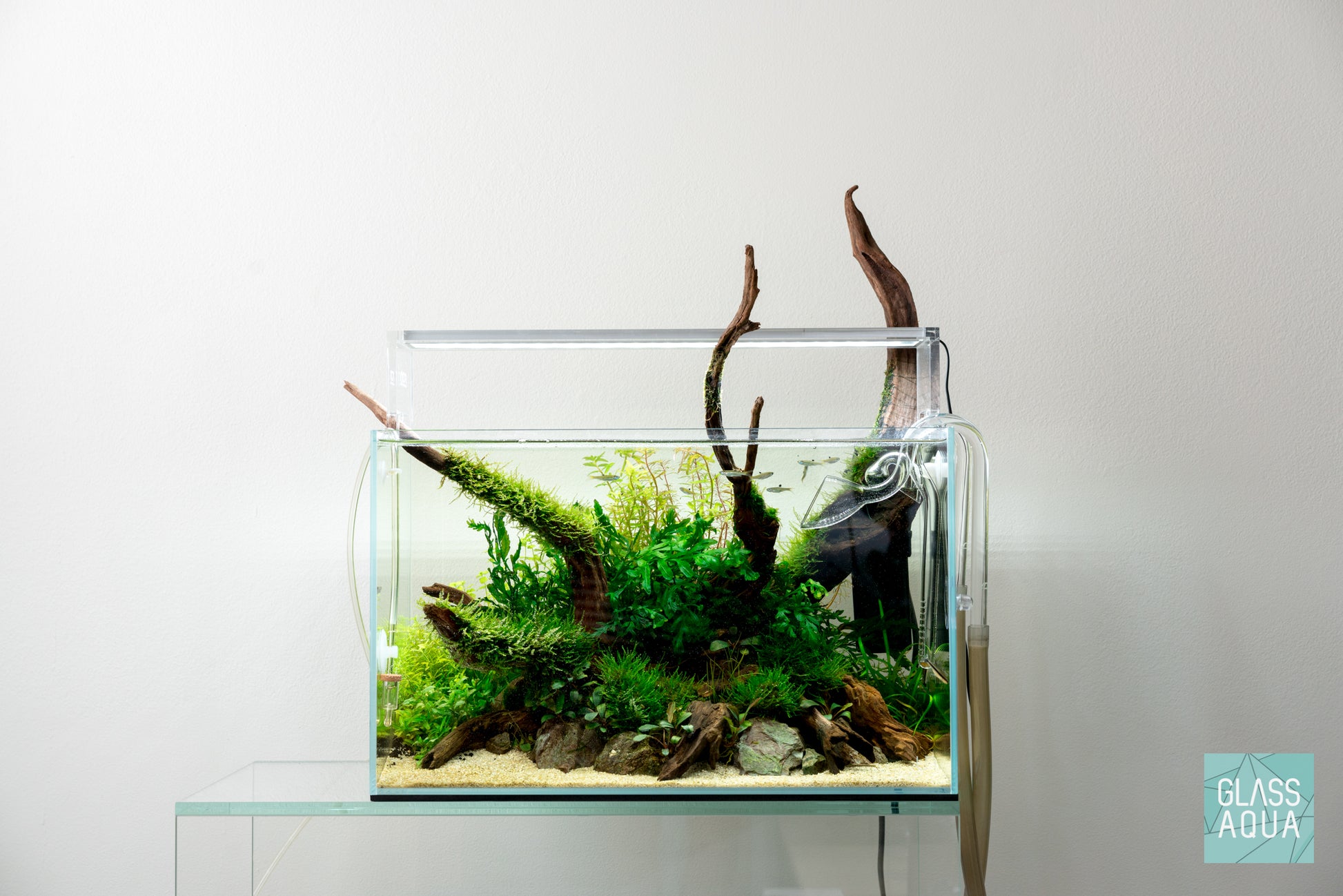UNS Rimless Standard Glass Aquarium Tank - Glass Aqua