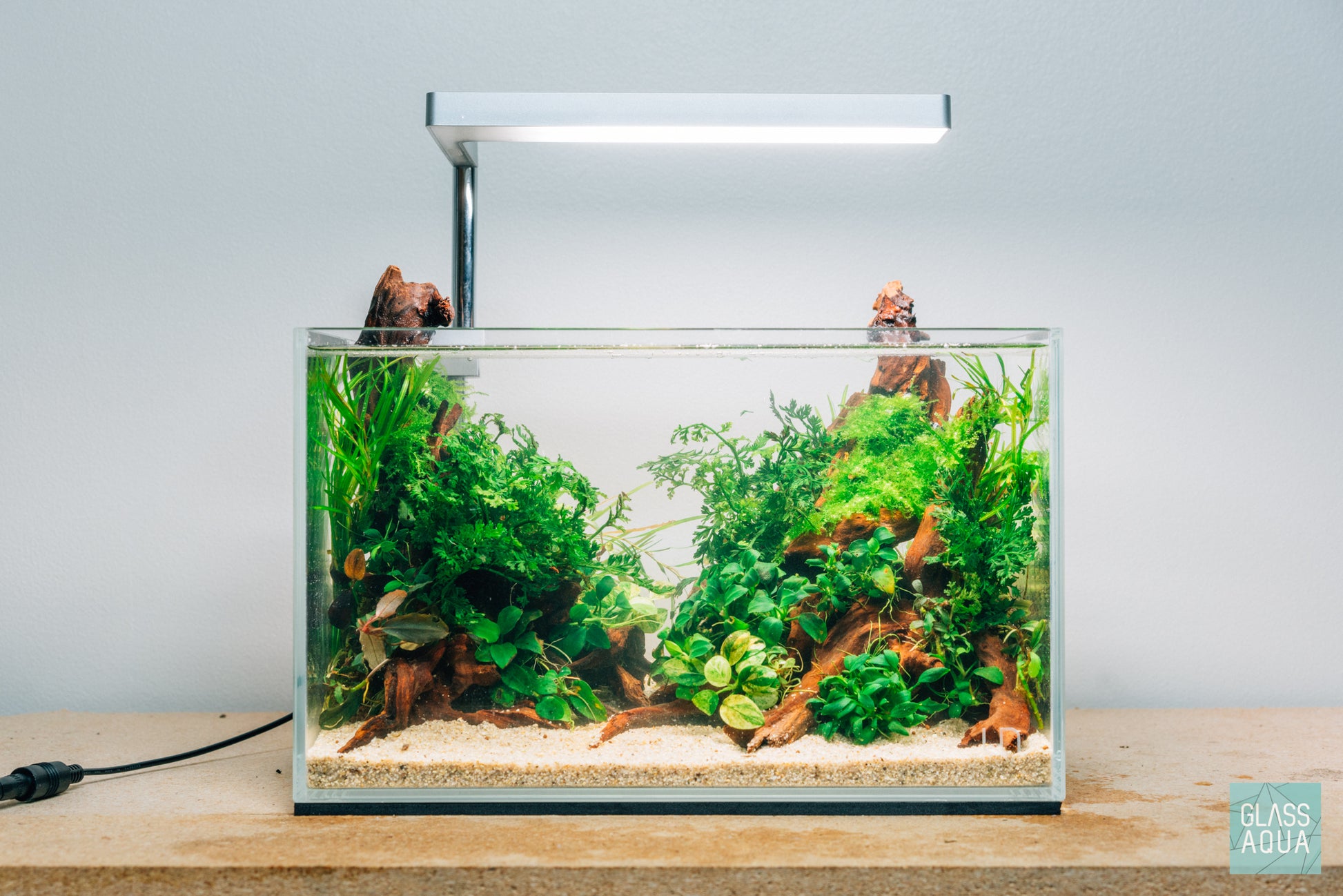 Shop ONF Flat Nano LED Light - Rose Gold Lighting - Glass Aqua
