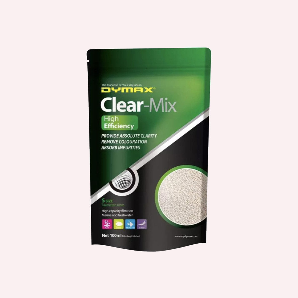 Dymax Clear Mix Filter Media for Planted Aquarium Tank