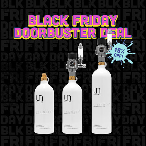 Black Friday 2021 Doorbuster - UNS Paintball Cylinder and Regulator