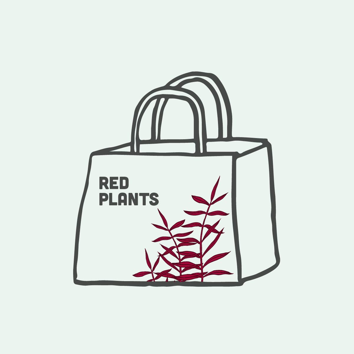 Mystery Aquarium Red Stem Plant Bag - Glass Aqua