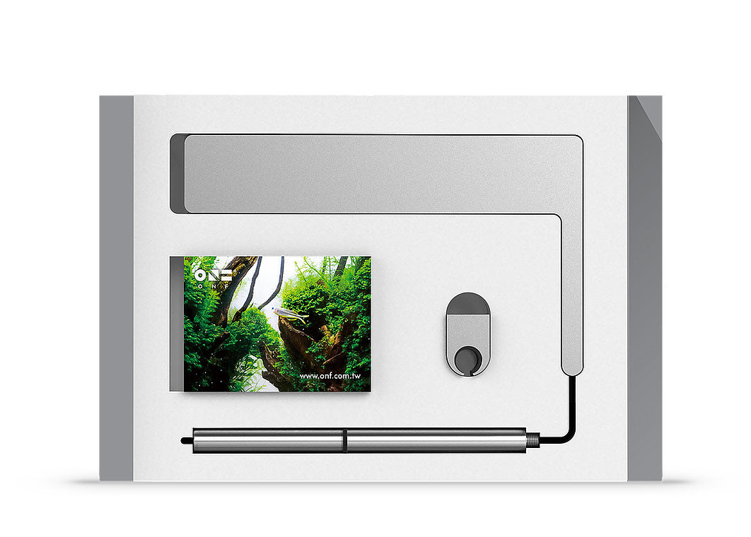 Shop ONF Flat Nano LED Light - Silver Lighting - Glass Aqua