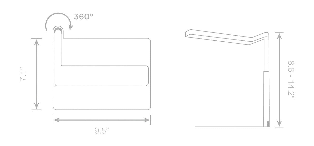 ONF Flat Nano Stand LED Light for Desktop Plant and Nano Aquarium
