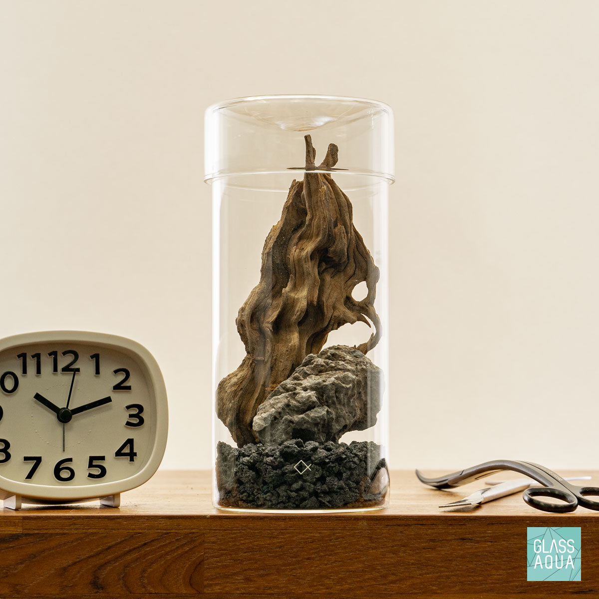 Miniature Terrarium Kit 002 - Glass Aqua