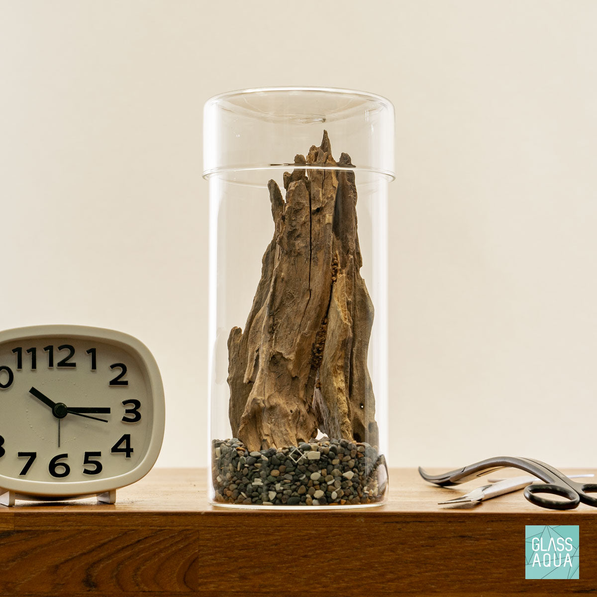 Miniature Terrarium Kit 003 - Glass Aqua