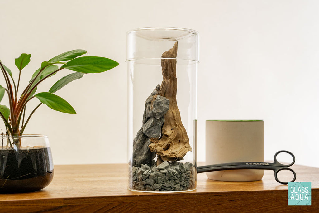 Miniature Terrarium Kit 006 - Glass Aqua