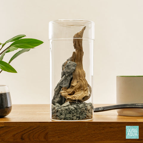 Miniature Terrarium Kit 006 - Glass Aqua