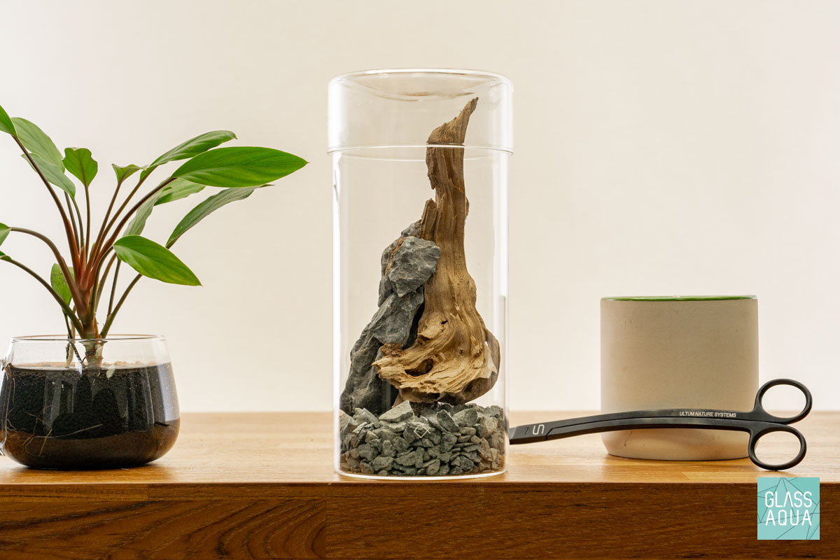 Miniature Terrarium Kit 006 - Glass Aqua