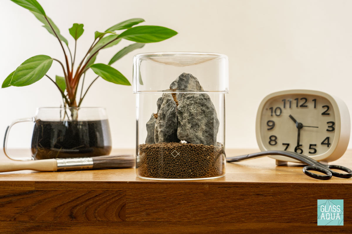 Miniature Terrarium Kit 008 - Glass Aqua