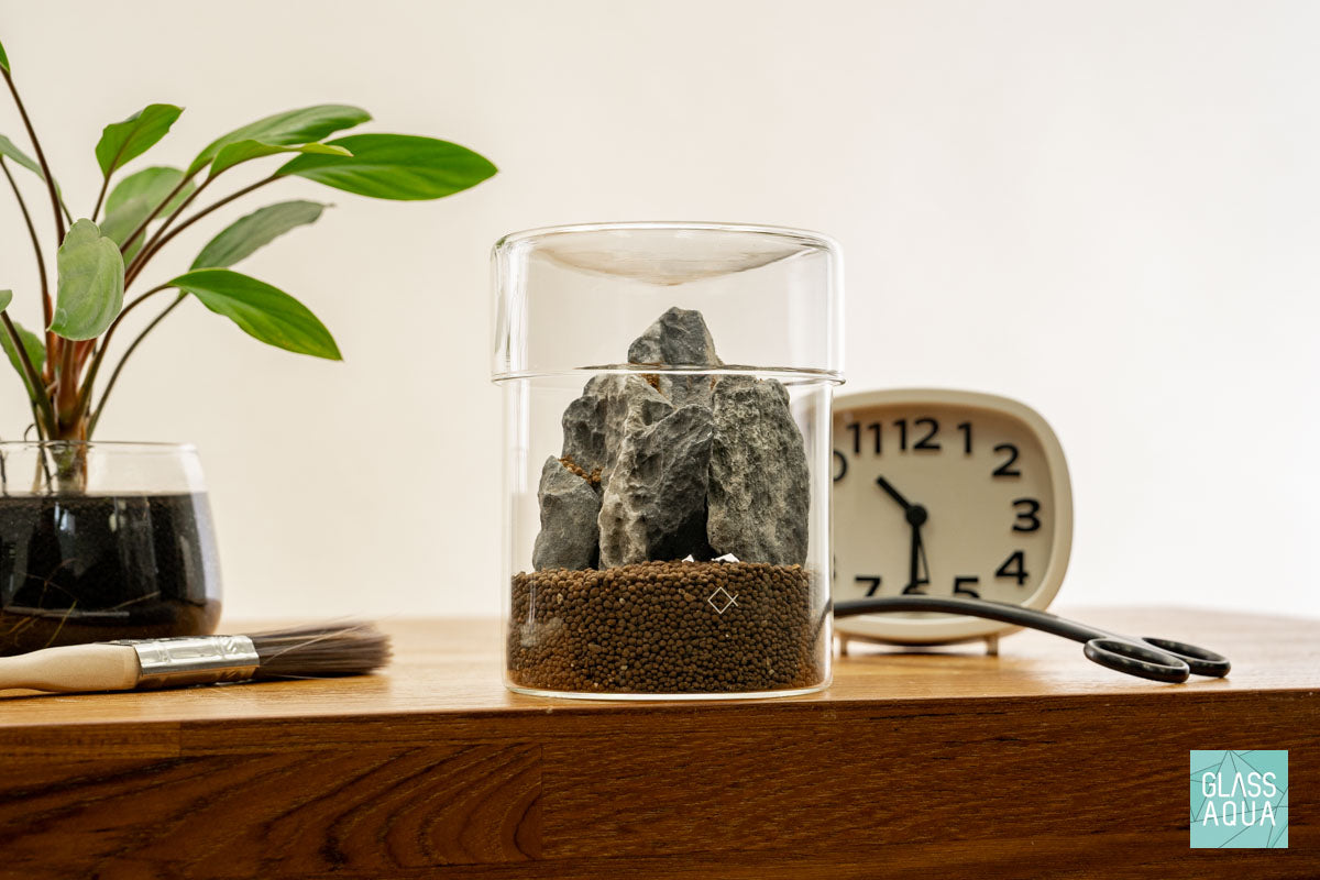 Miniature Terrarium Kit 008 - Glass Aqua