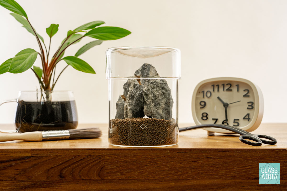 Miniature Terrarium Kit 008 - Glass Aqua