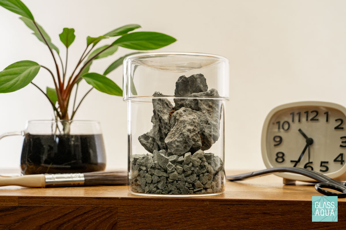 Miniature Terrarium Kit 010 - Glass Aqua