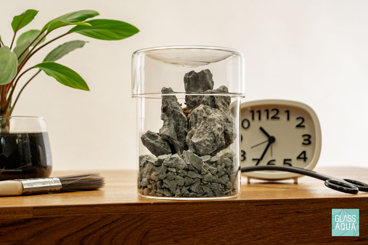 Miniature Terrarium Kit 010 - Glass Aqua