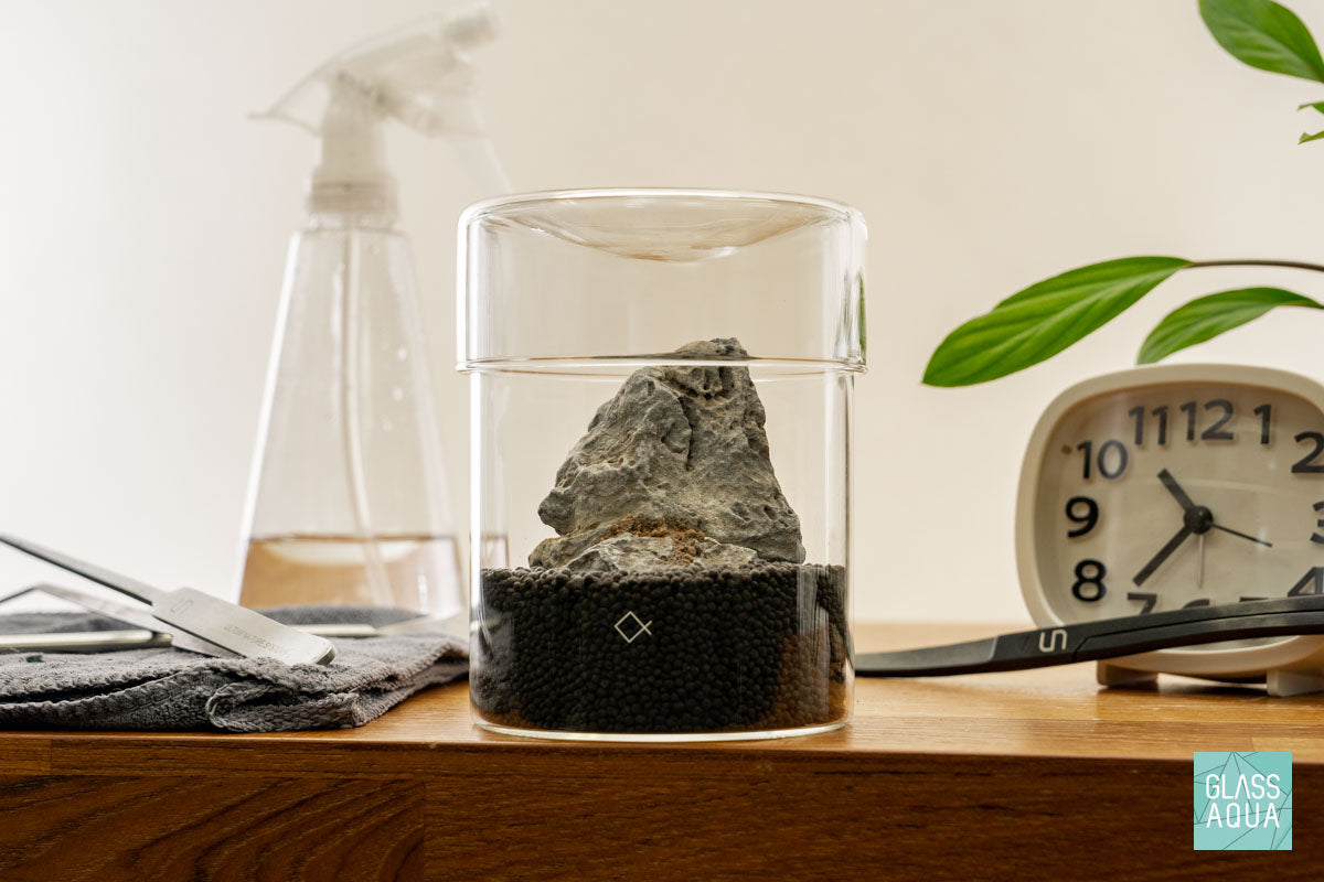 Miniature Terrarium Kit 011 - Glass Aqua