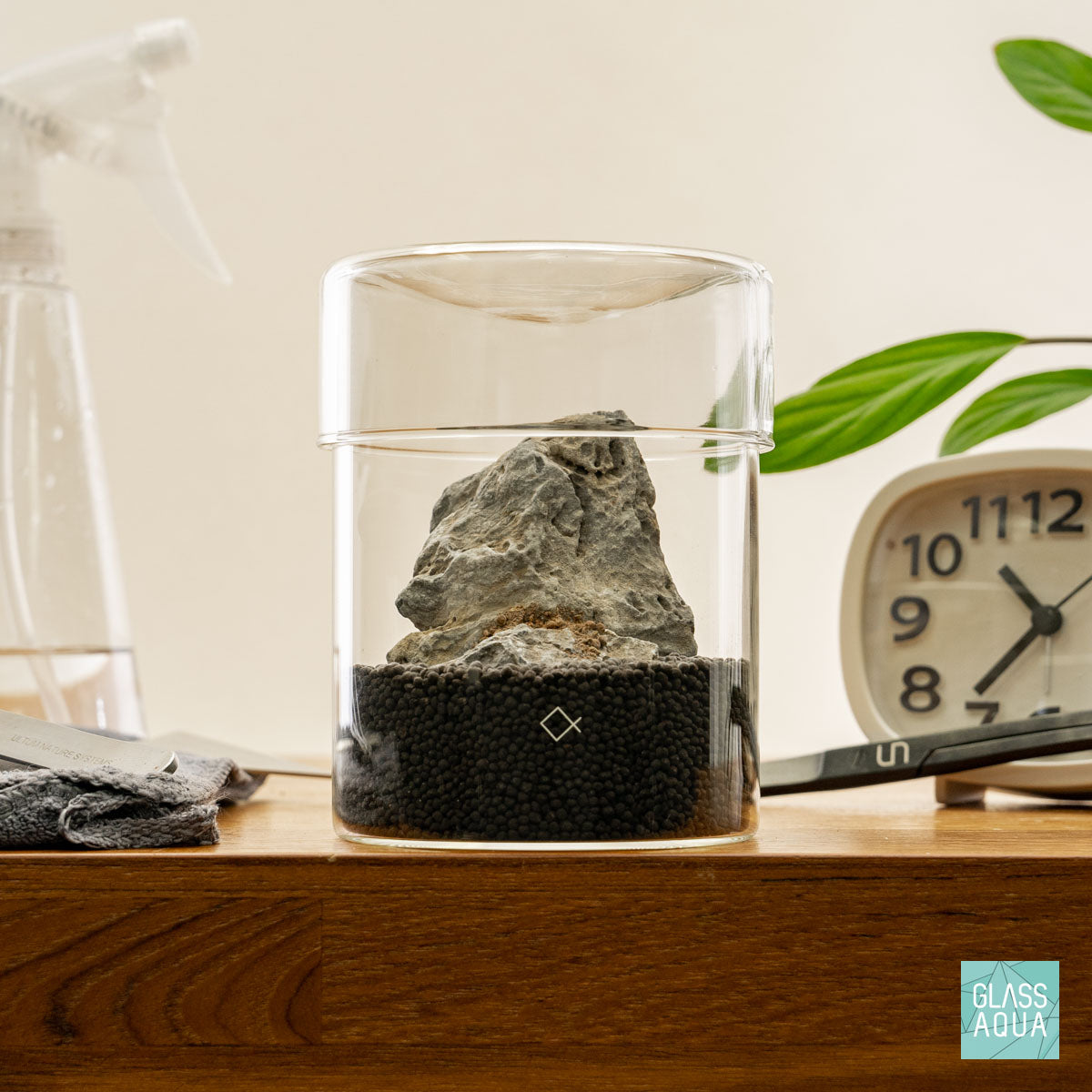 Miniature Terrarium Kit 011 - Glass Aqua