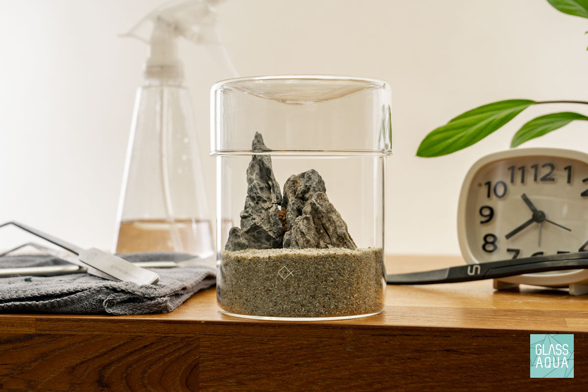 Miniature Terrarium Kit 012 - Glass Aqua