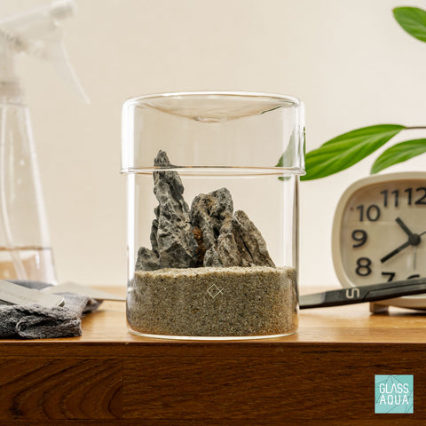 Miniature Terrarium Kit 012 - Glass Aqua