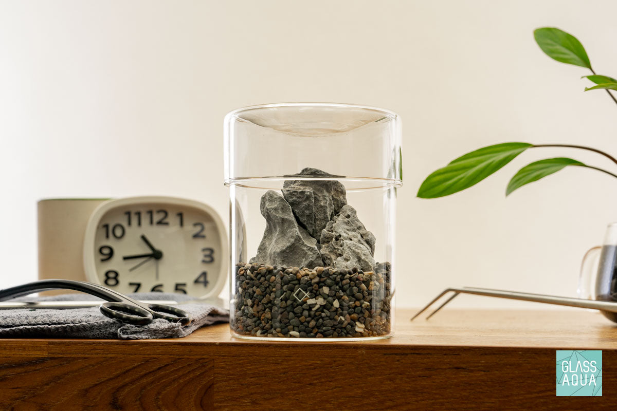 Miniature Terrarium Kit 013 - Glass Aqua