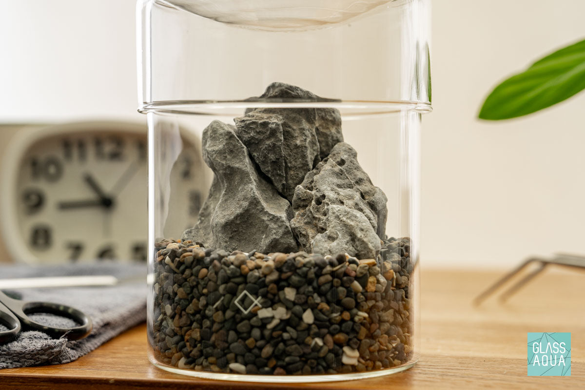 Miniature Terrarium Kit 013 - Glass Aqua