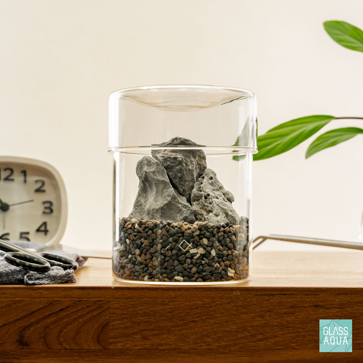Miniature Terrarium Kit 013 - Glass Aqua