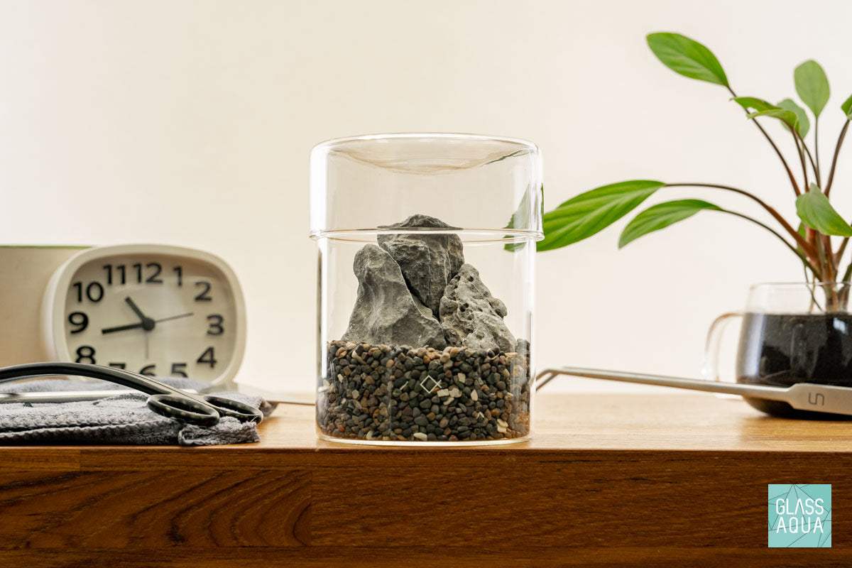 Miniature Terrarium Kit 013 - Glass Aqua