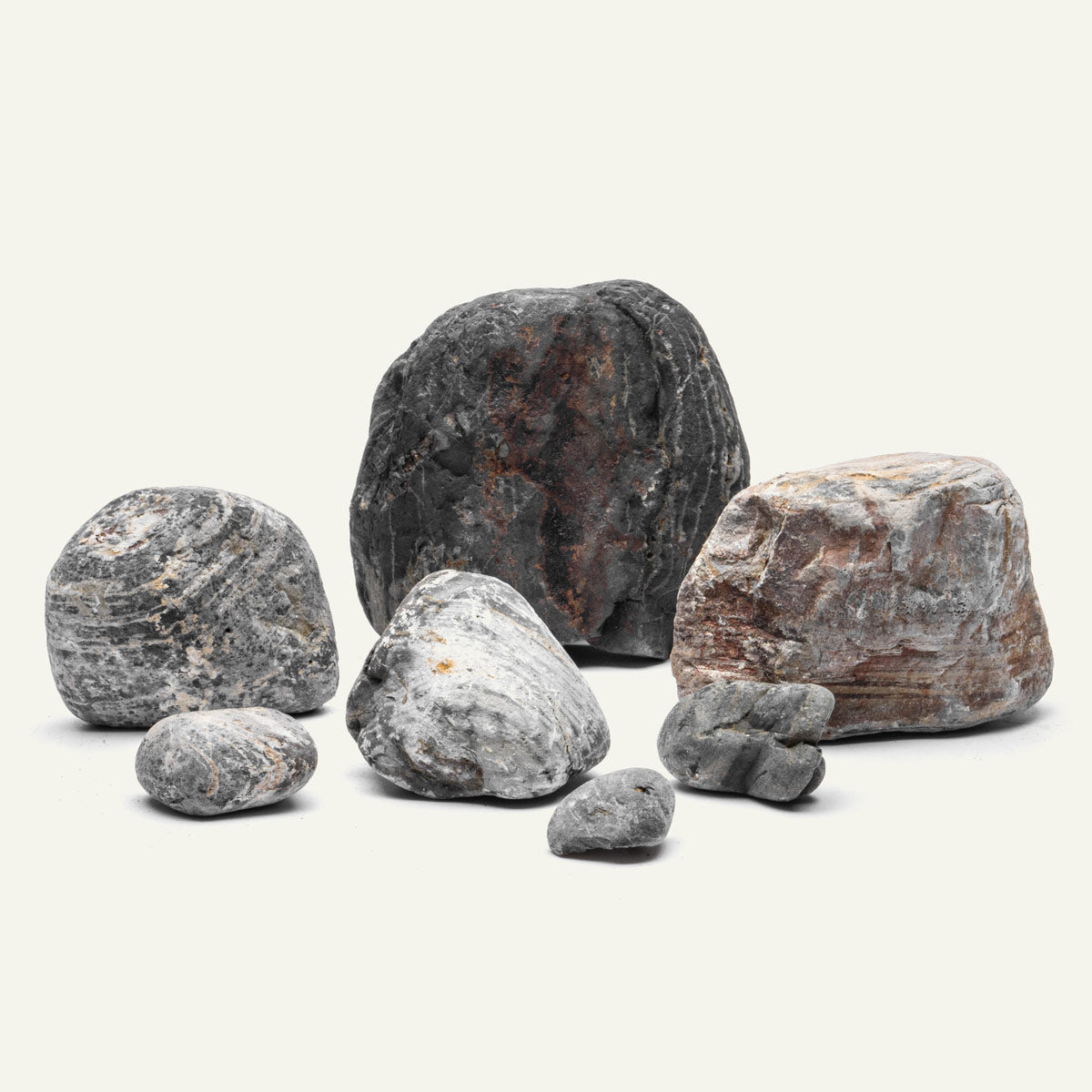 Striped Lightweight Rocks Striped River Stone - Aquarium Rocks | Glass Aqua