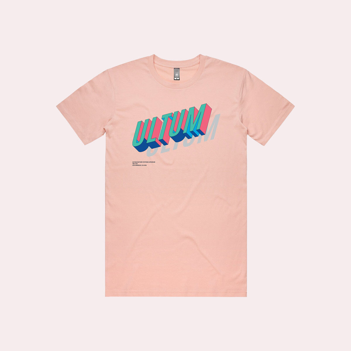 Shop Glass Aqua - Ultum Nature Systems UNS Logo Tee - Pale Pink