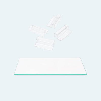 UNS Nano Tank Glass Lid With Clear Clips - Glass Aqua