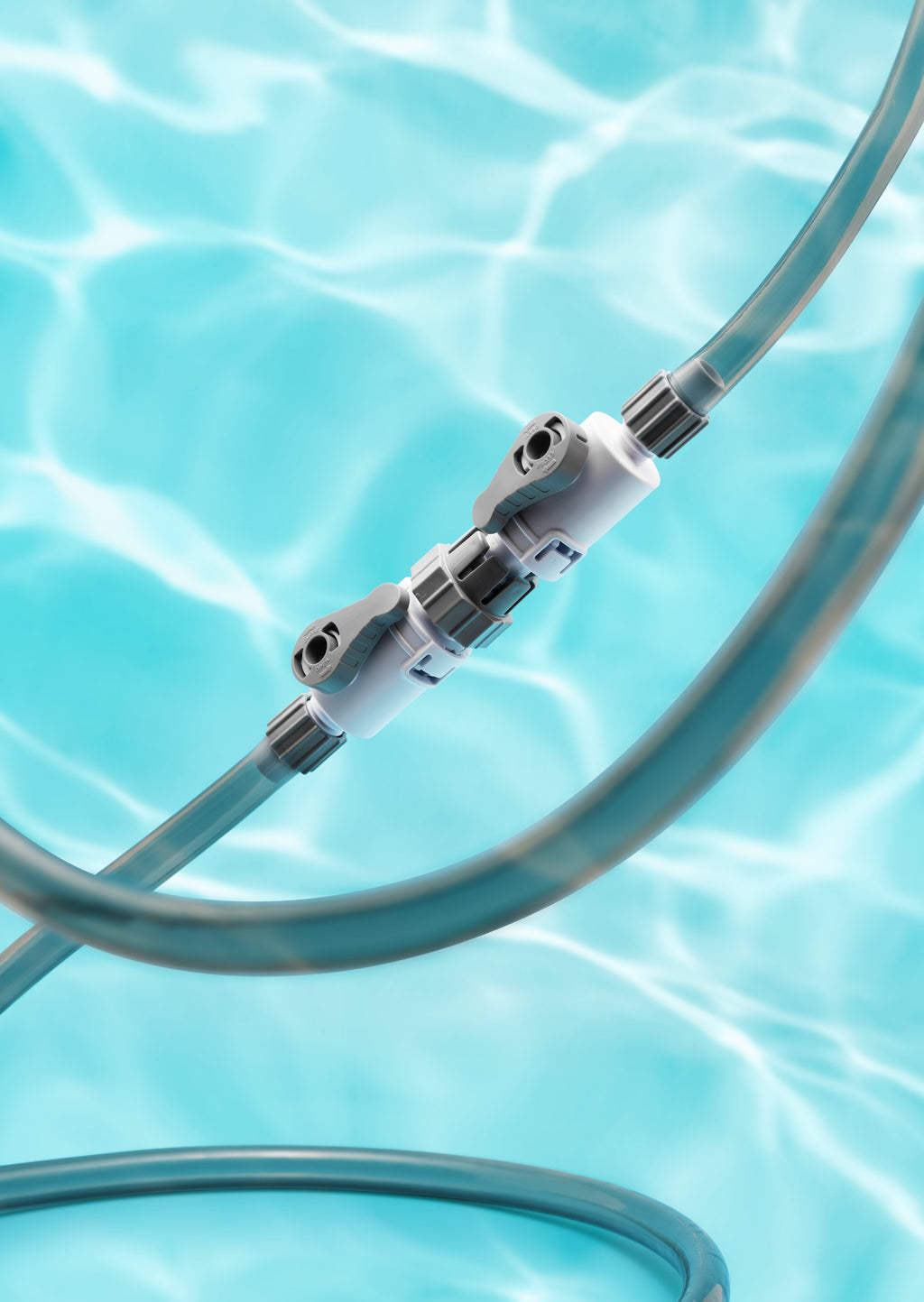 Shop UNS Delta Double Valve Connect Filtration - Glass Aqua