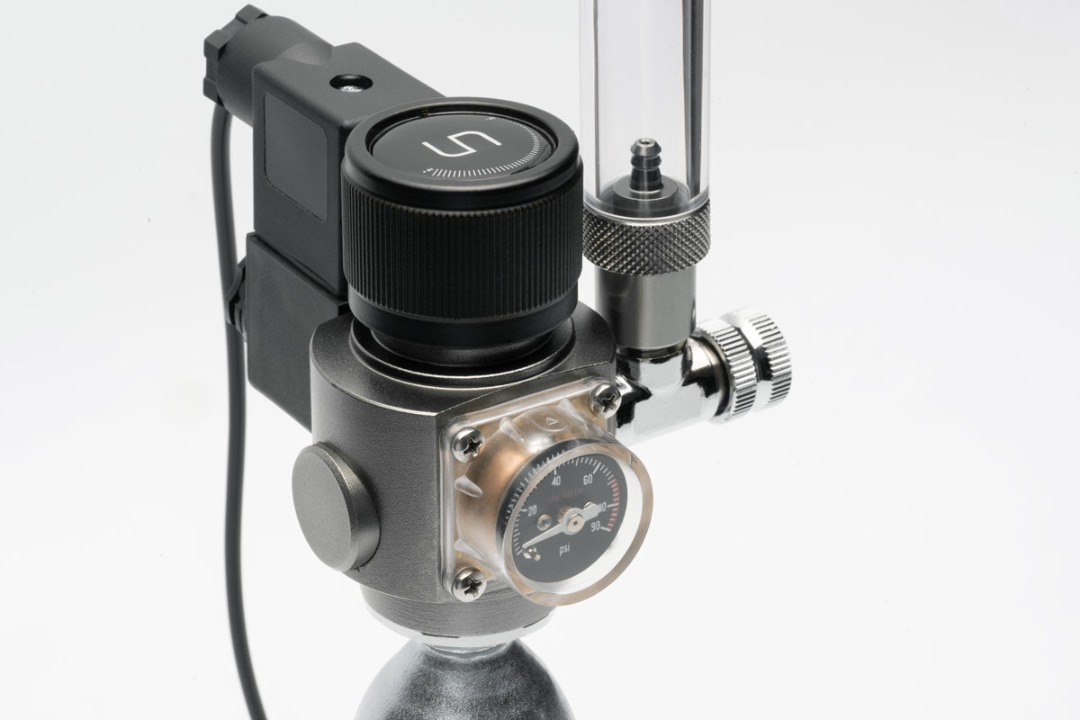 Shop UNS Mini CO2 Dual Stage Regulator CO2 - Glass Aqua