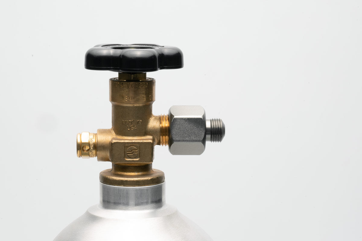 Shop UNS Mini CO2 Dual Stage Regulator CO2 - Glass Aqua