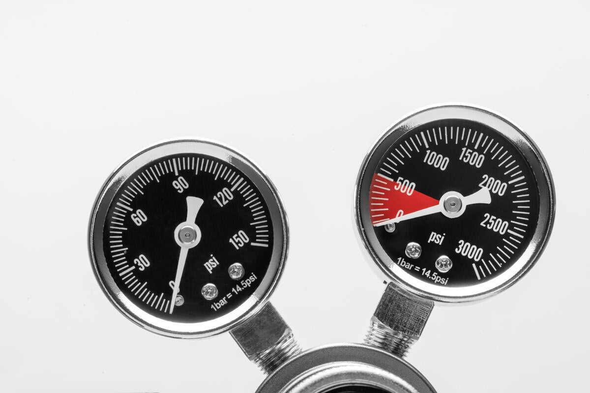 Shop UNS Pro CO2 Dual Stage Regulator CO2 - Glass Aqua